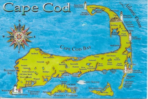 Cape cod karte - cape,