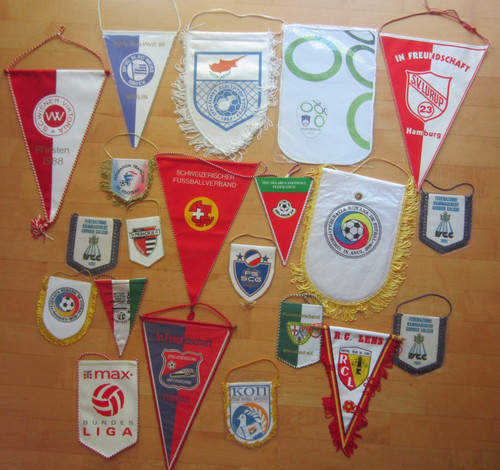 Konvolut fußball wimpel - fußball,