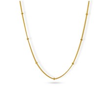 Silberkette Echt 925 Sterlingsilber Kugelkette Gold Halskette Schmuck Collier