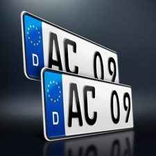 2 Kfz Kennzeichen | 360 x 110