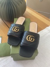 Gucci pantoletten schwarz - gg,