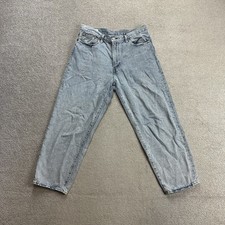 LEVIS Jeans Damen Vintage Hose W32 Cannabis Hemp Stay Loose Cropped 13005 Blau