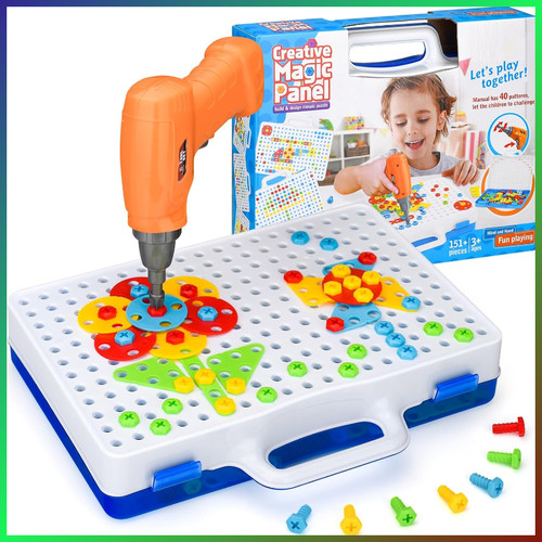 Mosaik steckspiel werkzeugbox - mosaik,