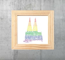 Bild Kölner Dom - gerahmt -