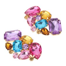2er Set Damen Bunte Strass