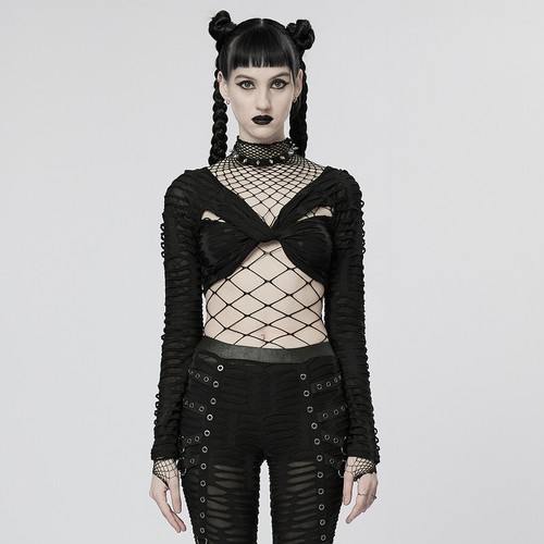 Punk rave langarm crop - punk,
