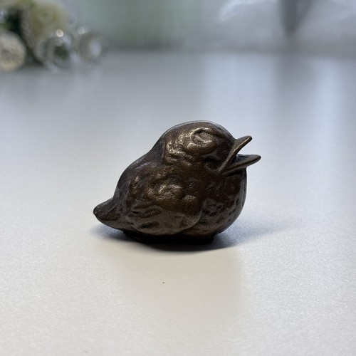 Bronze spatz figur massiv 331g - bronze,