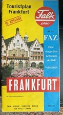 Falk Stadtplan CityMap FRANKFURT AM MAIN Touristplan 16. Auflage August 1982