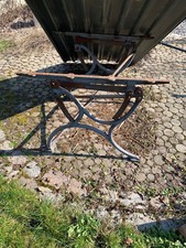 Metallgestell Tisch Zeichnen Grau Vintage Garten Industrie