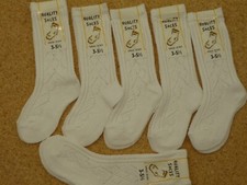 6 PAIRS  WHITE PELERINE KNEE