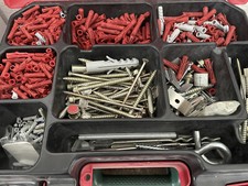 Hilti Sortimentskoffer/Dübelkoffer 9-Fächer befüllt mit Dübel + div.Wandanker