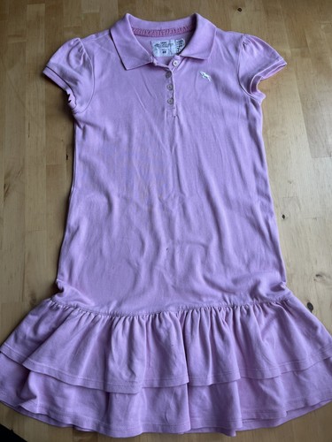 Polokleid rosa 146 stufenrock - polokleid,