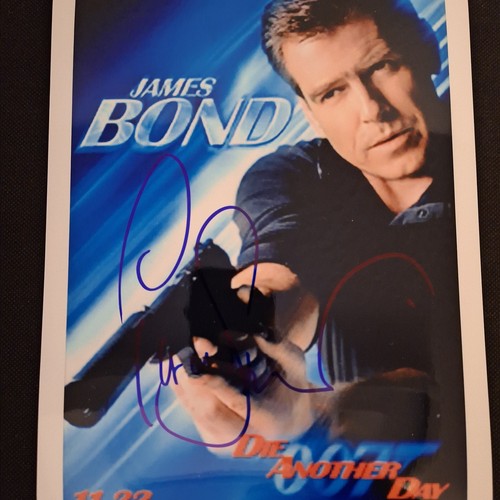 James bond autogramm pierce - james,