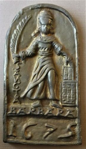 Bergbau relief barbara mit - bergbau-relief,