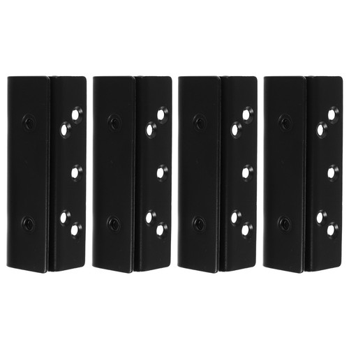 4pcs black iron - black, post