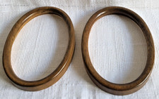 ⭐️ 2x Holz Rahmen Oval
