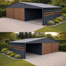 Doppelgarage 9x6 carport - m,