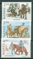 Norwegen 1987 Tiere Pferderassen 981/83 postfrisch