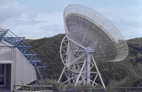 Altes color dia radioteleskop - color,