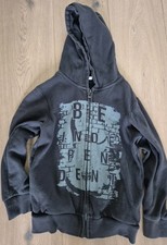 Jacke Sweatshirtjacke mit Kapuze Esprit schwarz Gr 128/134 8bis 9 Jahre 