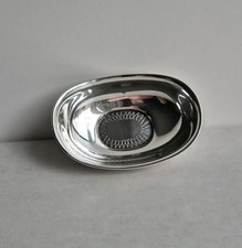 sehr schöne alte 925 Sterling Silber Nuss Schale / Hans Hansen Design Dänemark