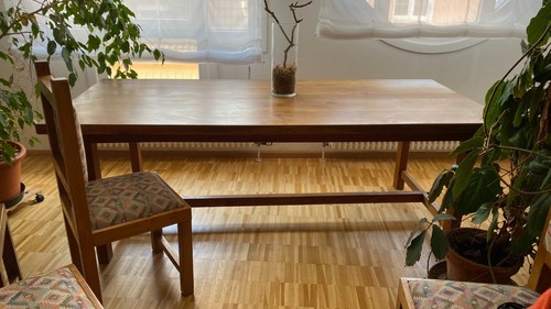 Tisch mit stühlen massiv - mit,
