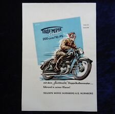 Triumph Cornet Werbung 1953