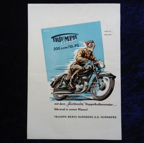 Triumph cornet werbung 1953 - triumph,