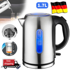 1,7L Elektrischer Wasserkocher Überhitzungsschutz 360° Edelstahl Teekocher 2000W