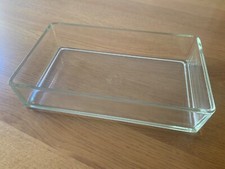 große Glas Instrumentenschale 18 x 30cm "Assistent" Labor Ablage Bauhaus Deko