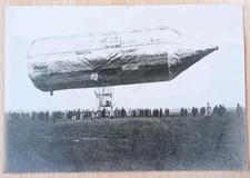 DAVID SCHWARZ VOLLMETALL LUFTSCHIFF (ZEPELLIN INTERESSE) 1897 FOTO 7X5"