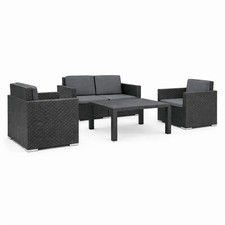 Gartenmöbel lounge set tlg - lounge, 4-tlg