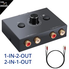 2(1)-In-1(2)-Out Audio Switch
