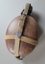 Feldflasche Afrikakorps Kokosnuss Wehrmacht Südfront WW2 original