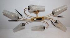 Maison Arlus Paris Deckenleuchte Kronleuchter 60er Jahre Spinne Spider Lampe alt