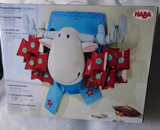 Haba Adventskalender Elch Bruno 4239 auf Holzplatte ca. 43x36 cm. unbenutzt