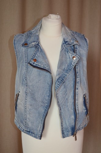 ärmellose jeansjacke 38 - ärmellose, gr.
