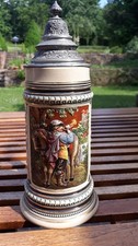 Antiker deutscher bierkrug mit - antiker,