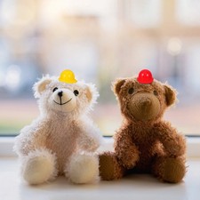  5 Pieces Puppen Helm Miniatur-schutzhelm Puppenhüte Helmdekoration