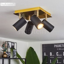 Schwarz/Messing Flur Strahler