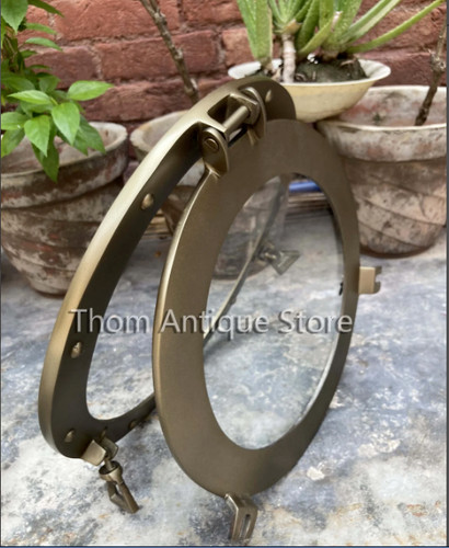 Vintage messing 5cm glas - vintage, 30.5cm