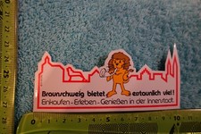 Alter Aufkleber Reise Land Stadt BRAUNSCHWEIG Niedersachsen