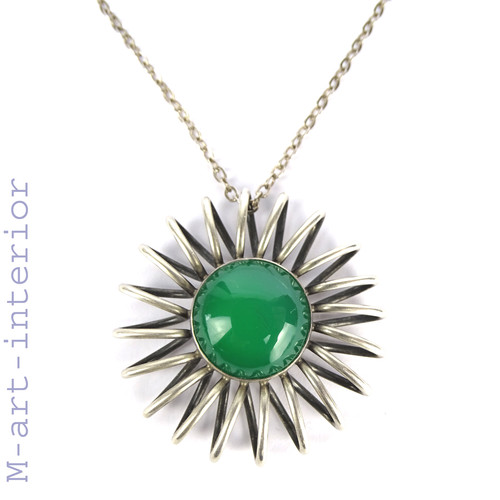 Art deco silber - art, anhänger