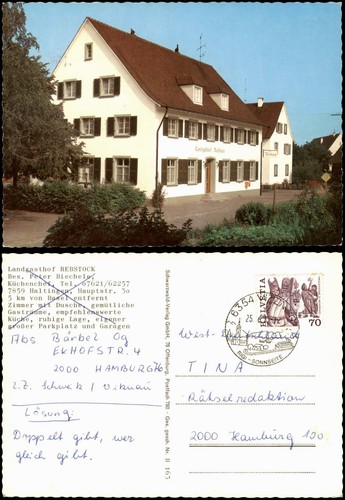 Ansichtskarte haltingen - ansichtskarte,