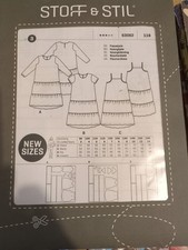 Schnittmuster Rüschenkleid Größe 116 Stoff&Stil