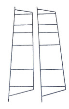 2 alte DDR 💃 Regalbodenhalter Regal LOFT Regalträger Eisen Bücherregal Eisen