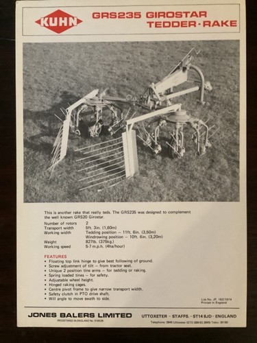Kuhn grs235 girostar - kuhn,