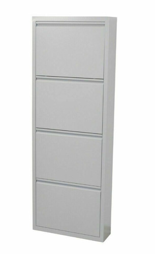 Metall schuhschrank grau - metall-schuhschrank, 4