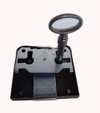 Hinterschloß+1 Schlüssel Eisen Vitrinen Schloss D 35 mm Vintage Möbelschlösser