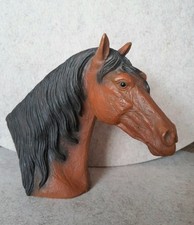 Pferdekopf Pferd  Dekoration Detailgetreu Büste Kaltblüter Braun  